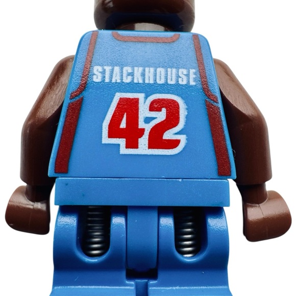 LEGO Sports Minifigure NBA Jerry Stackhouse #42 Detroit Pistons - Picture 4 of 4